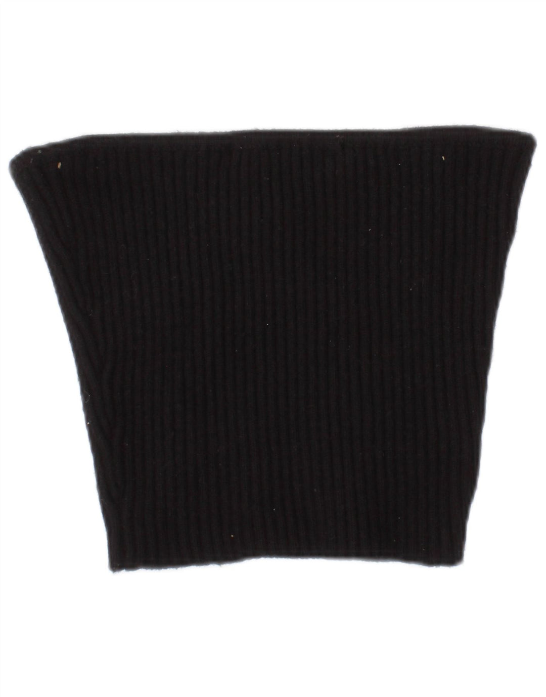 Zara Mujer Crop Top Con Hombros Descubiertos Small Viscosa Negro