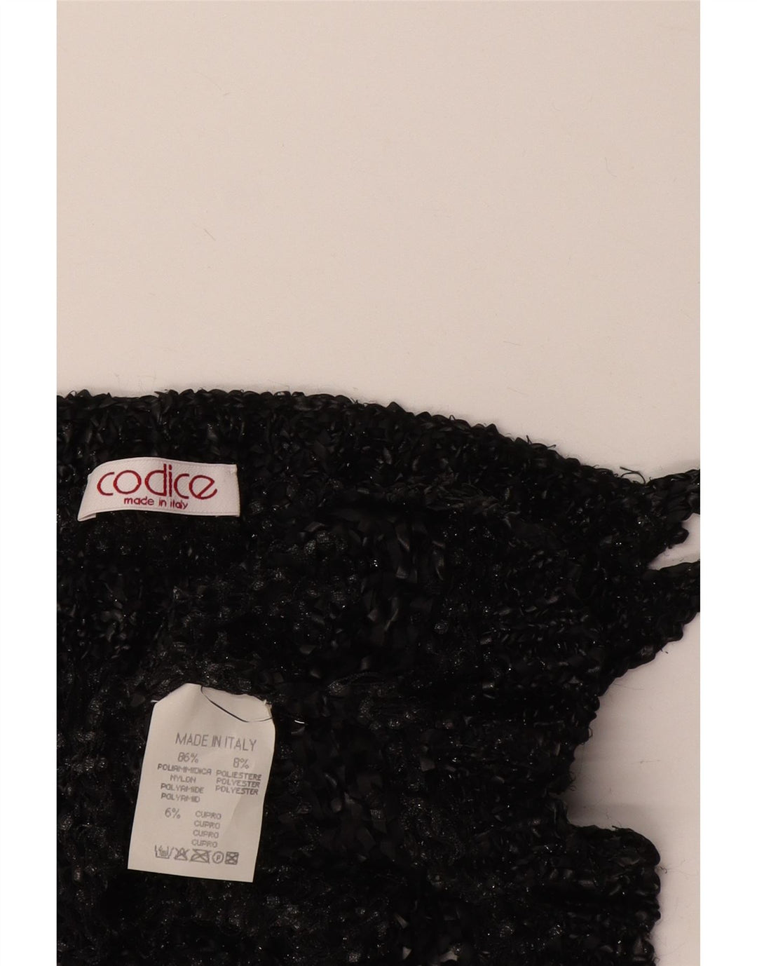 Codice Top corto transparente para mujer UK 8 Pequeño gris moteado de poliamida