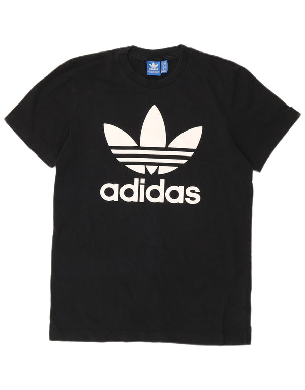 ADIDAS Camiseta gráfica para hombre Top Pequeño Algodón negro