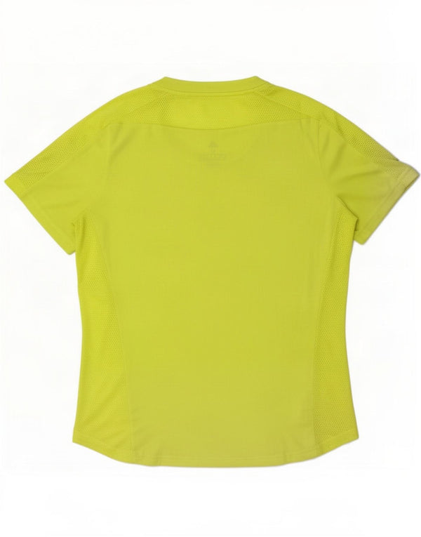 Adidas Camiseta de running para mujer Top UK 12/14 Medium Yellow