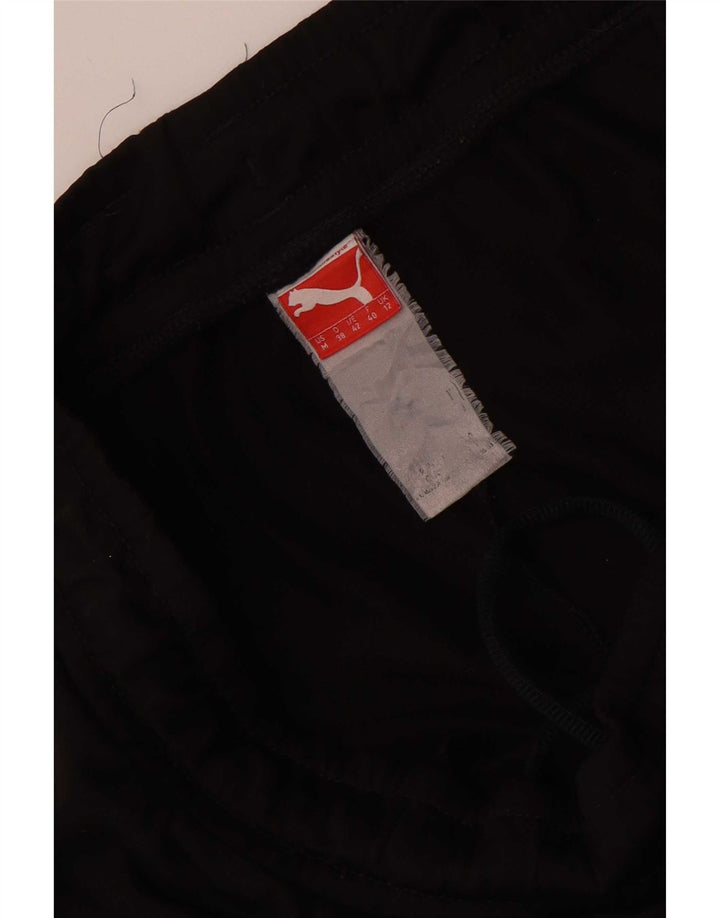 Puma Mujer Chándal Pantalones Joggers UK 12 Medium Negro