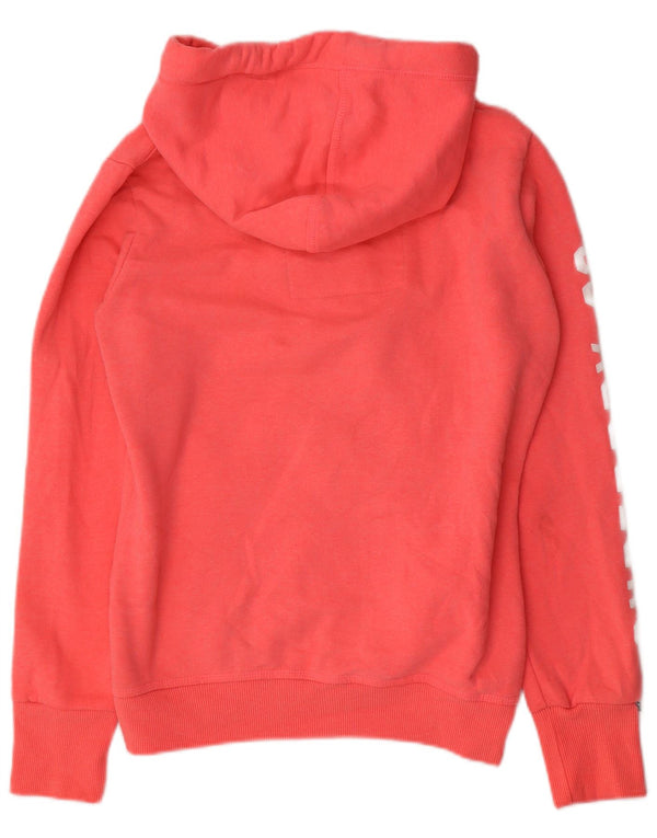 Superdry Sudadera con capucha y cremallera gráfica para mujer UK 40 XL Poliéster rosa