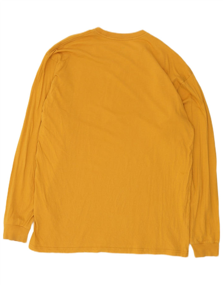 Vans Hombre Classic Fit Graphic Top Manga Larga XL Algodón Amarillo