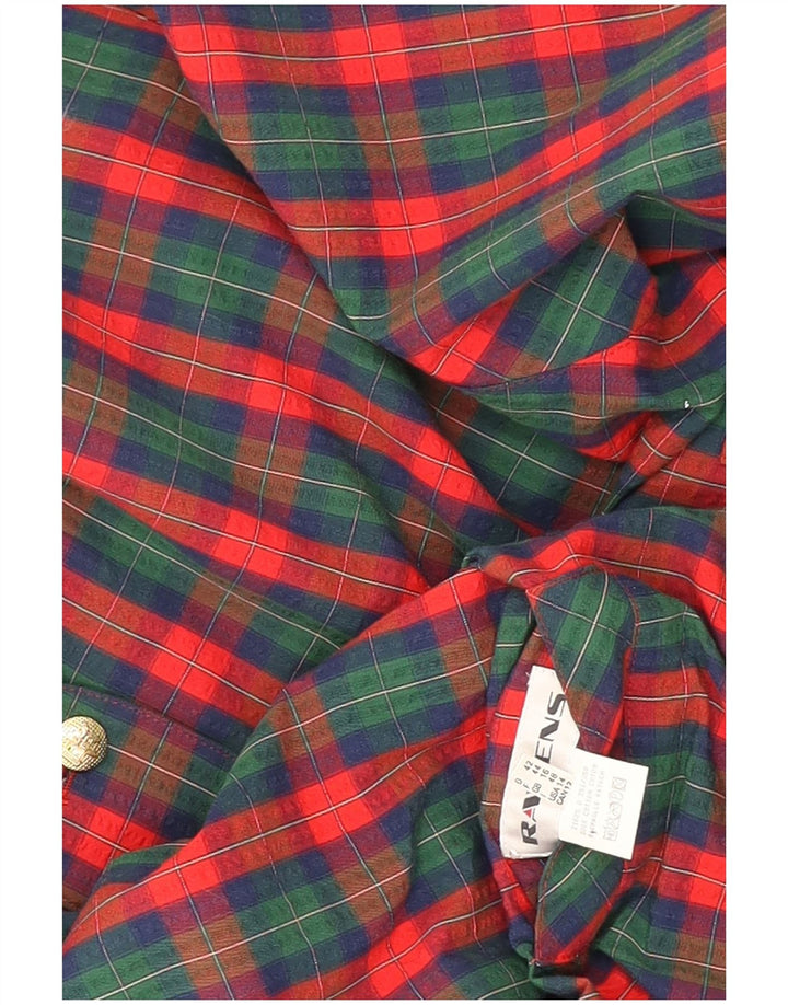 Ravens Chaqueta reversible de gran tamaño para mujer UK 46 Large Multicolor Check