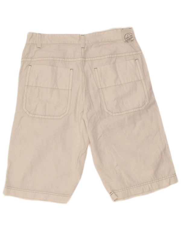 Murphy & Nye Pantalones cortos cargo para hombre W32 Algodón blanco mediano