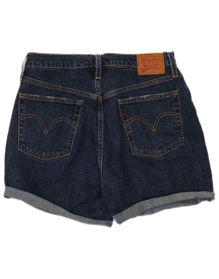 Levi's Mujer 501 Shorts Vaqueros W30 Medium Azul Marino Algodón