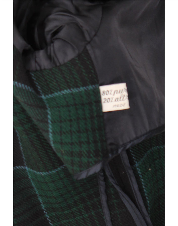 Abrigo vintage para hombre EU 48 lana azul marino medio