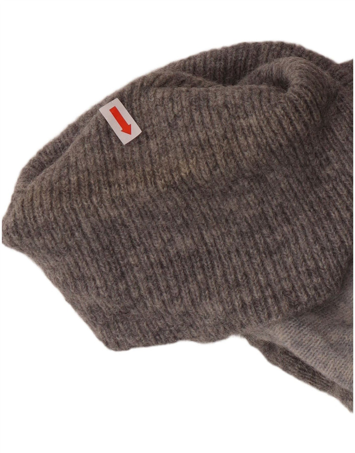 Cos Suéter tipo jersey con cuello vuelto para mujer UK 6 XS Lana de alpaca con bloques de color gris