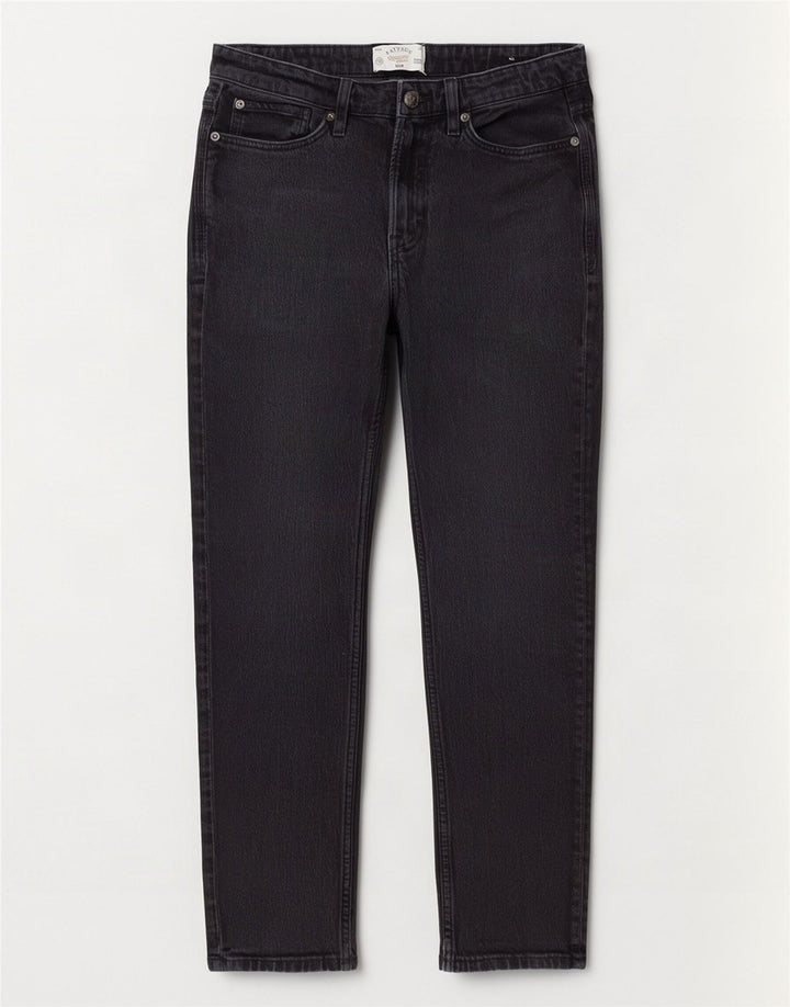 Vaqueros ajustados para hombre Fat Face W30 L30 Algodón negro