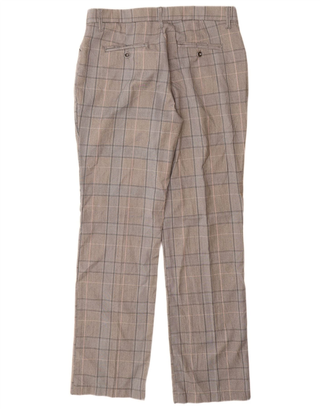 Lee Pantalones casuales de tiro medio para mujer US 12 grande W32 L32 poliéster gris