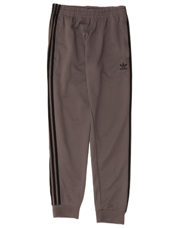Adidas Hombre Pantalones De Chándal Joggers Gris Medio Poliéster