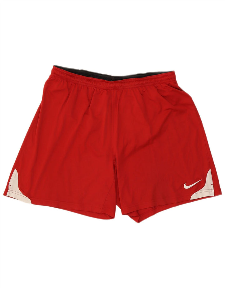 Nike - Pantalones cortos deportivos Dri Fit para hombre XL, color rojo, poliéster