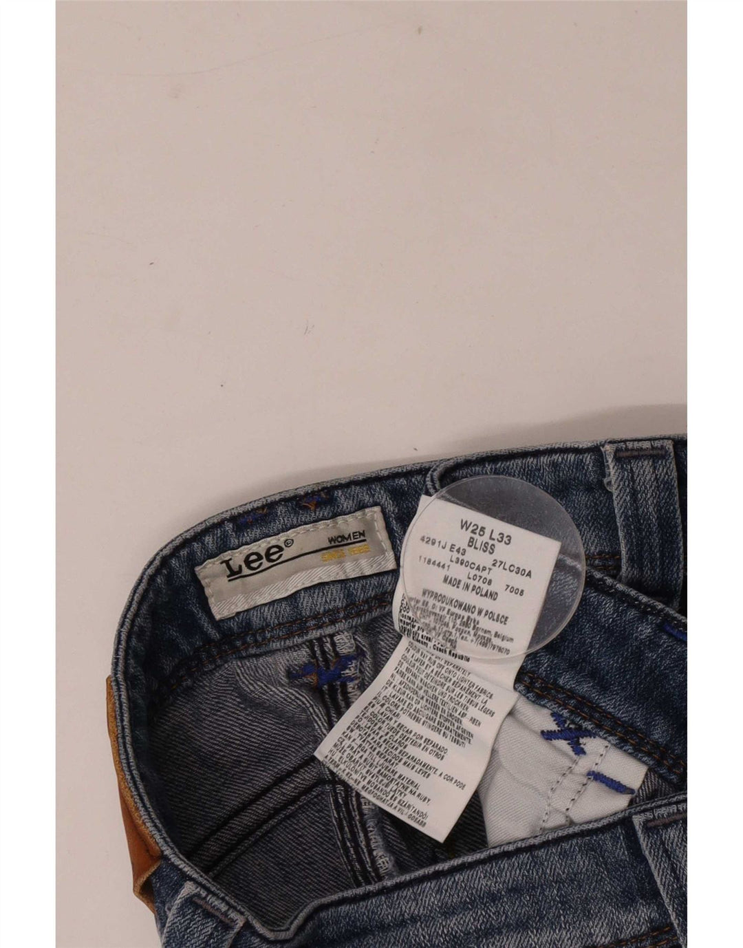 Vaqueros Lee Bliss Bootcut para mujer W25 L33 Algodón azul