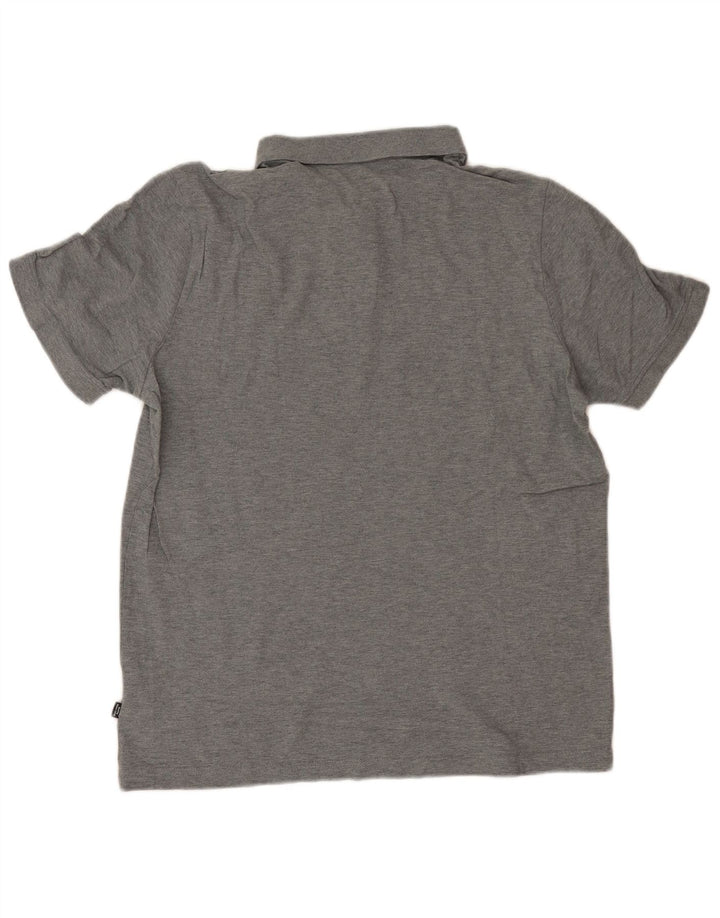 PUMA Polo para hombre de algodón gris grande