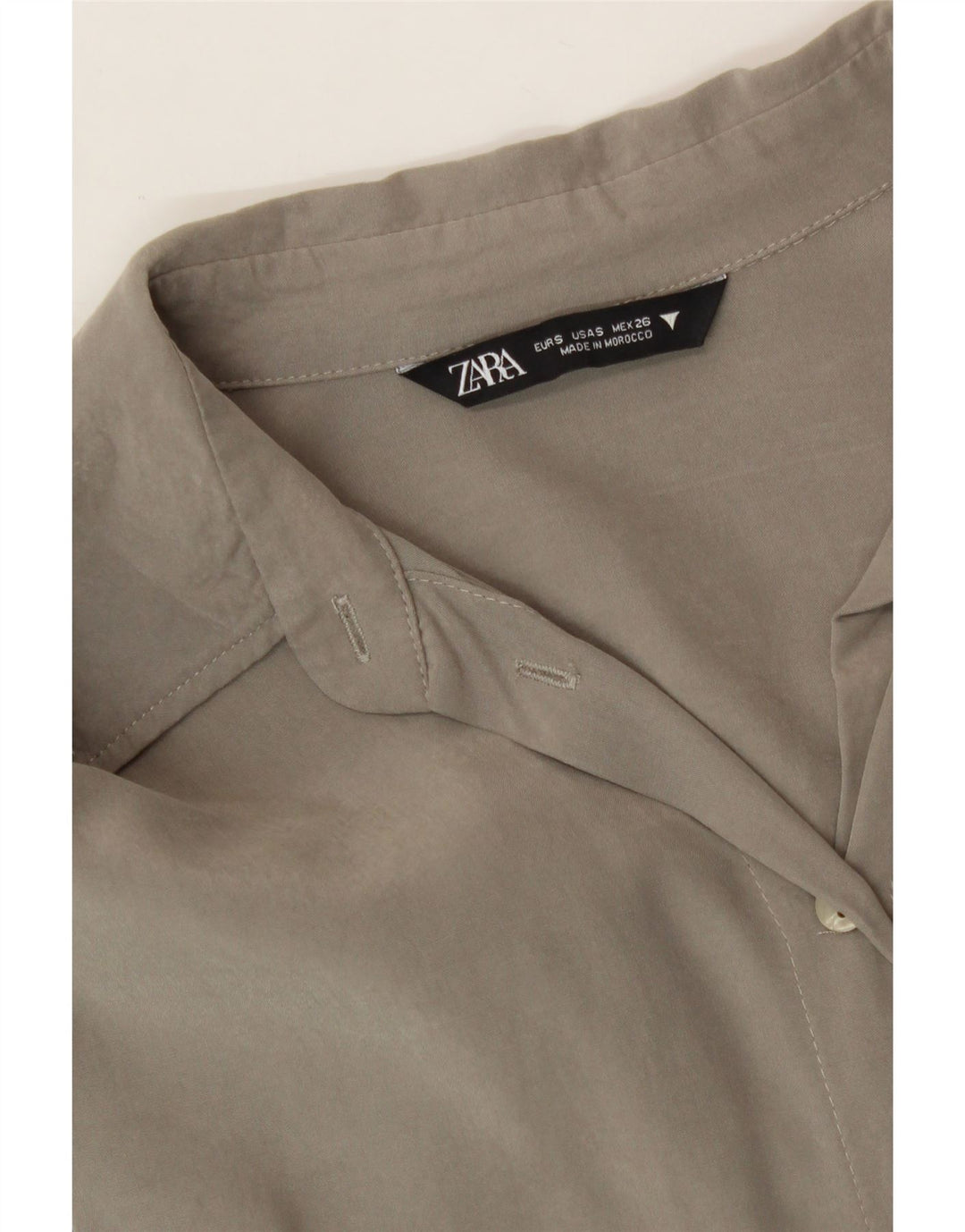 ZARA Womens Oversized Shirt Dress UK 10 Small Grey Modal Vintage Zara and Second-Hand Zara from Messina Hembry 