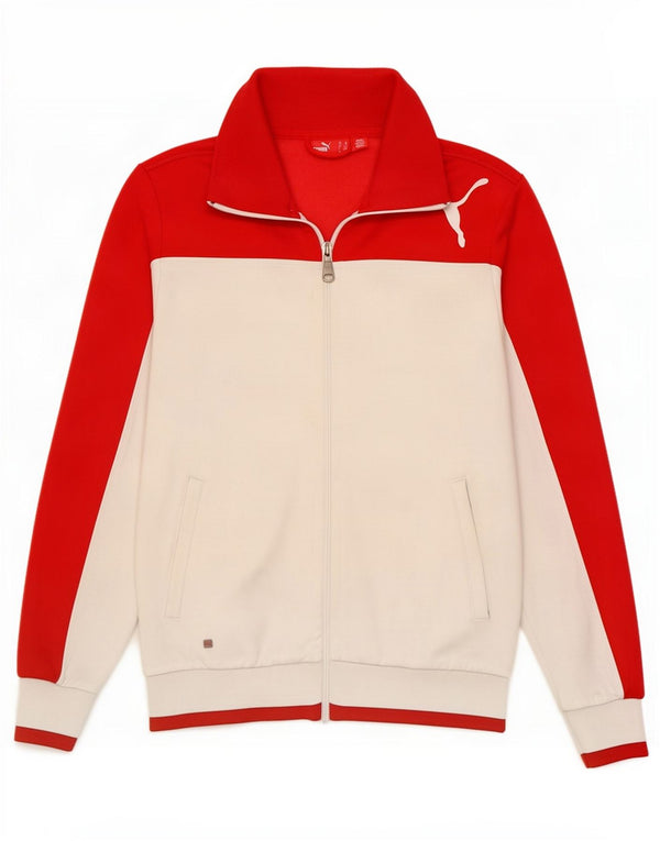 Puma Chaqueta de chándal para hombre XS Blanco Colorblock Poliéster