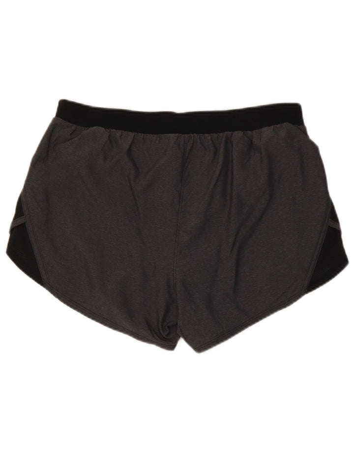 Under Armour Pantalones cortos deportivos Heat Gear para mujer UK 40 Poliéster gris medio