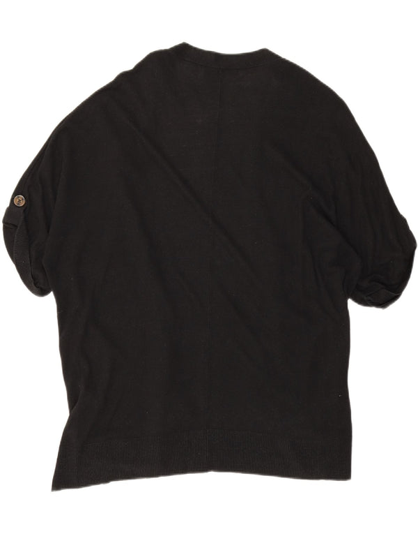 Marks & Spencer Cárdigan abierto de manga corta para mujer UK 46 Large Negro