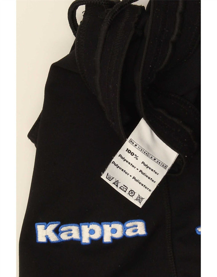 Kappa Mens Graphic Sport Shorts Medium Negro Poliéster
