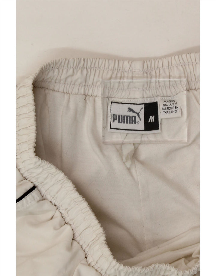 PUMA Mens Sport Shorts Medium  White Polyester Vintage Puma and Second-Hand Puma from Messina Hembry 