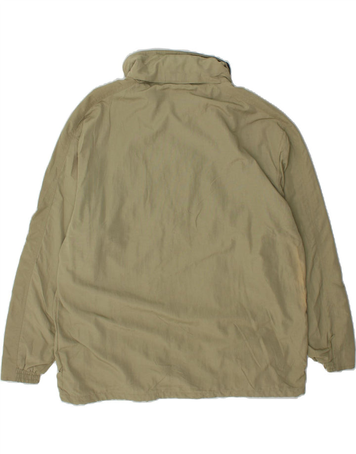 DIADORA Mens Hooded Rain Jacket UK 40 Large Khaki Polyamide Vintage Diadora and Second-Hand Diadora from Messina Hembry 