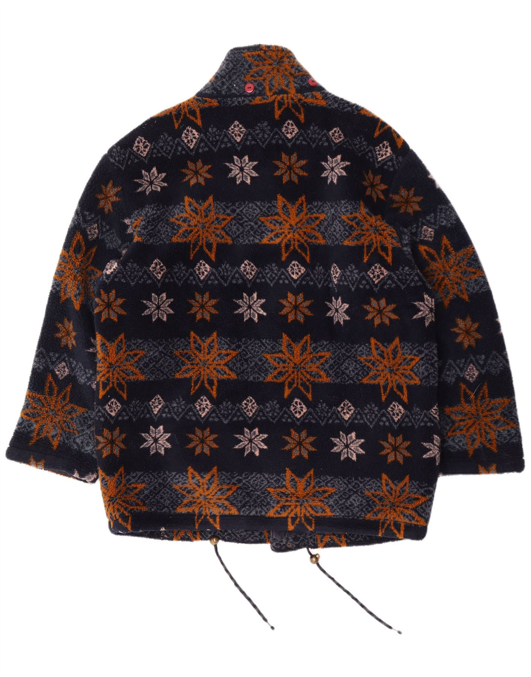 Astrolabio Chaqueta polar para hombre UK 40 Large Poliéster floral azul marino