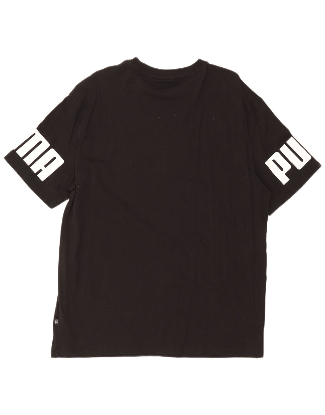 Puma - Camiseta gráfica para hombre, talla grande, algodón negro