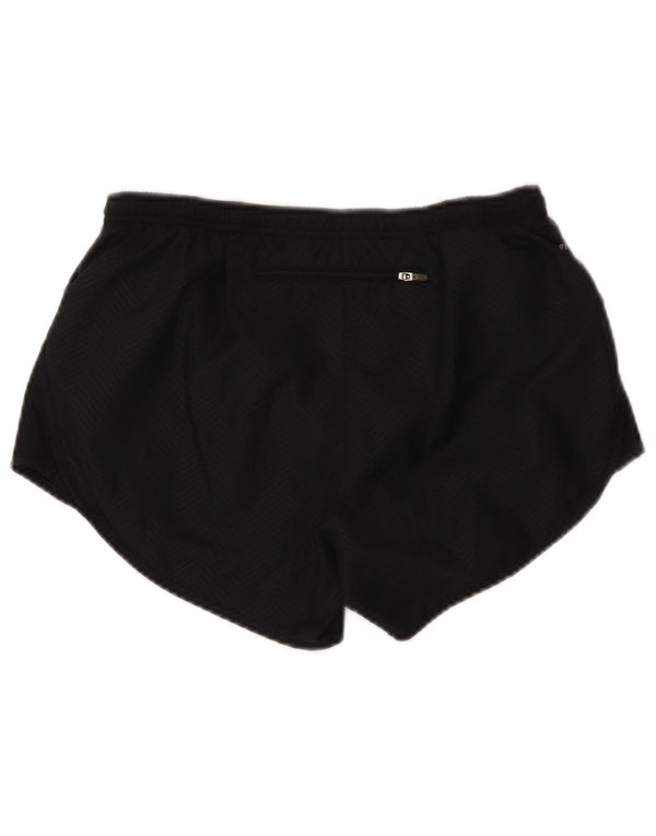 Nike Pantalones cortos deportivos Dri Fit para mujer UK 10 Small Black Chevron Poliéster