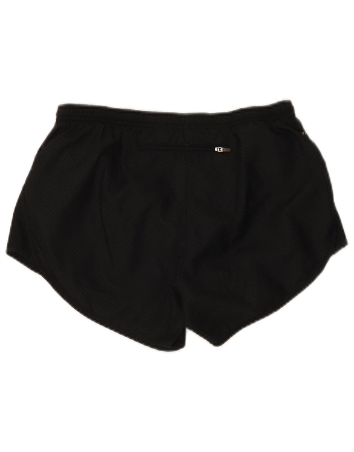 Nike Pantalones cortos deportivos Dri Fit para mujer UK 10 Small Black Chevron Poliéster