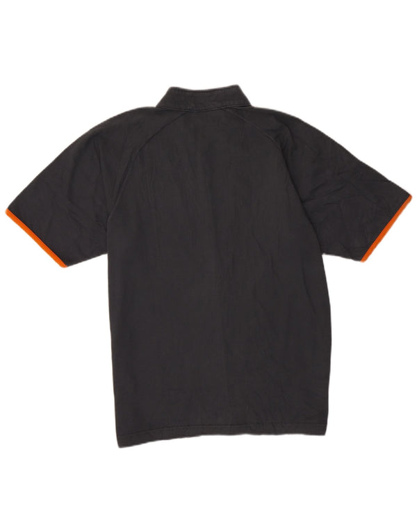Champion Camiseta Con Cuello Y Cremallera Para Hombre Top Grande De Algodón Gris