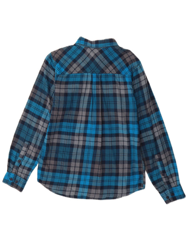 Columbia Camisa De Franela Omni-Wick De Algodón A Cuadros Azul Pequeño Hombre