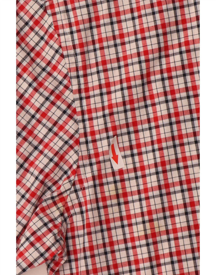 Camisa Tommy Hilfiger de corte personalizado para hombre de algodón a cuadros rojos pequeños