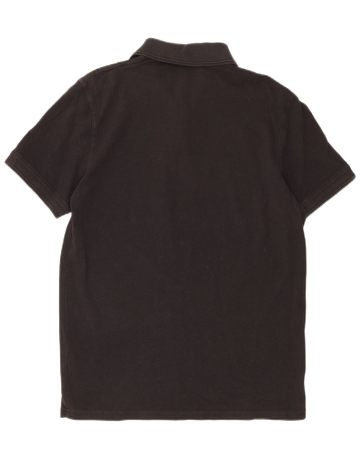 HUGO BOSS Polo de corte slim para hombre de algodón negro mediano