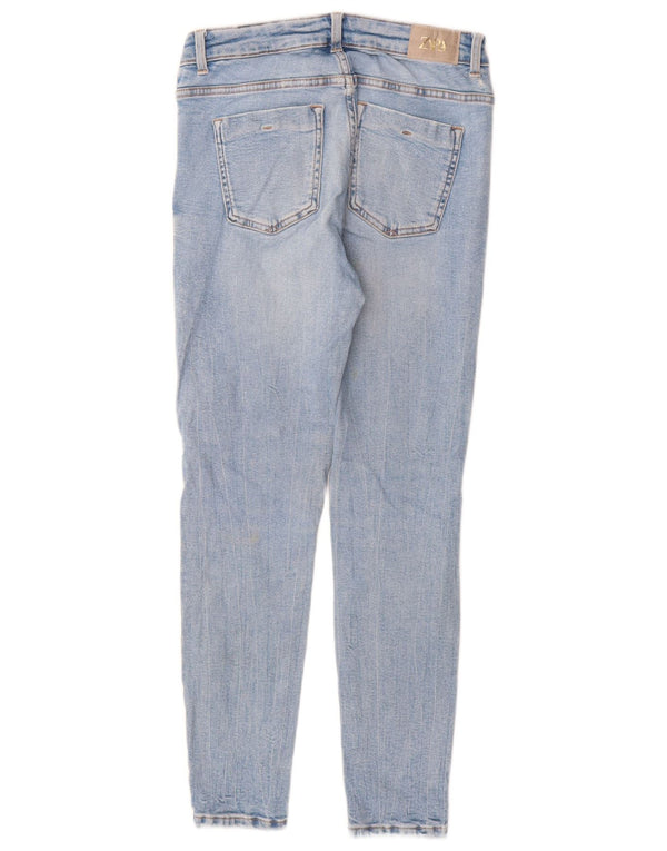 Zara Vaqueros pitillo para mujer EU 38 Small W28 L28 Algodón azul