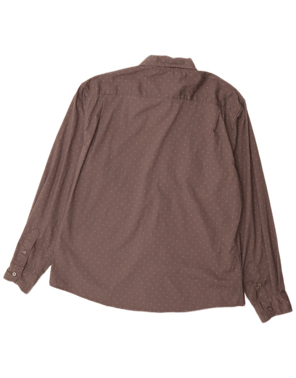 Wrangler Camisa Flex for Comfort Regular Fit para Hombre XL Algodón Manchado Gris