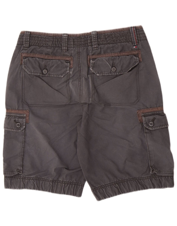 Tommy Hilfiger Pantalones cortos cargo para hombre medianos W31 Algodón gris