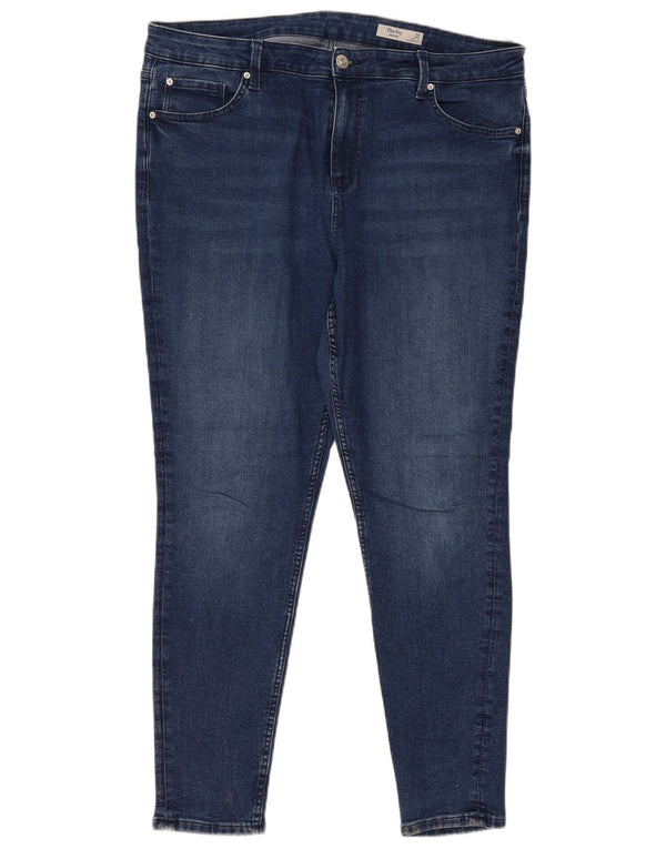 Marks & Spencer Jeans ajustados The Ivy para mujer UK 20 2XL W40 L28 Azul marino