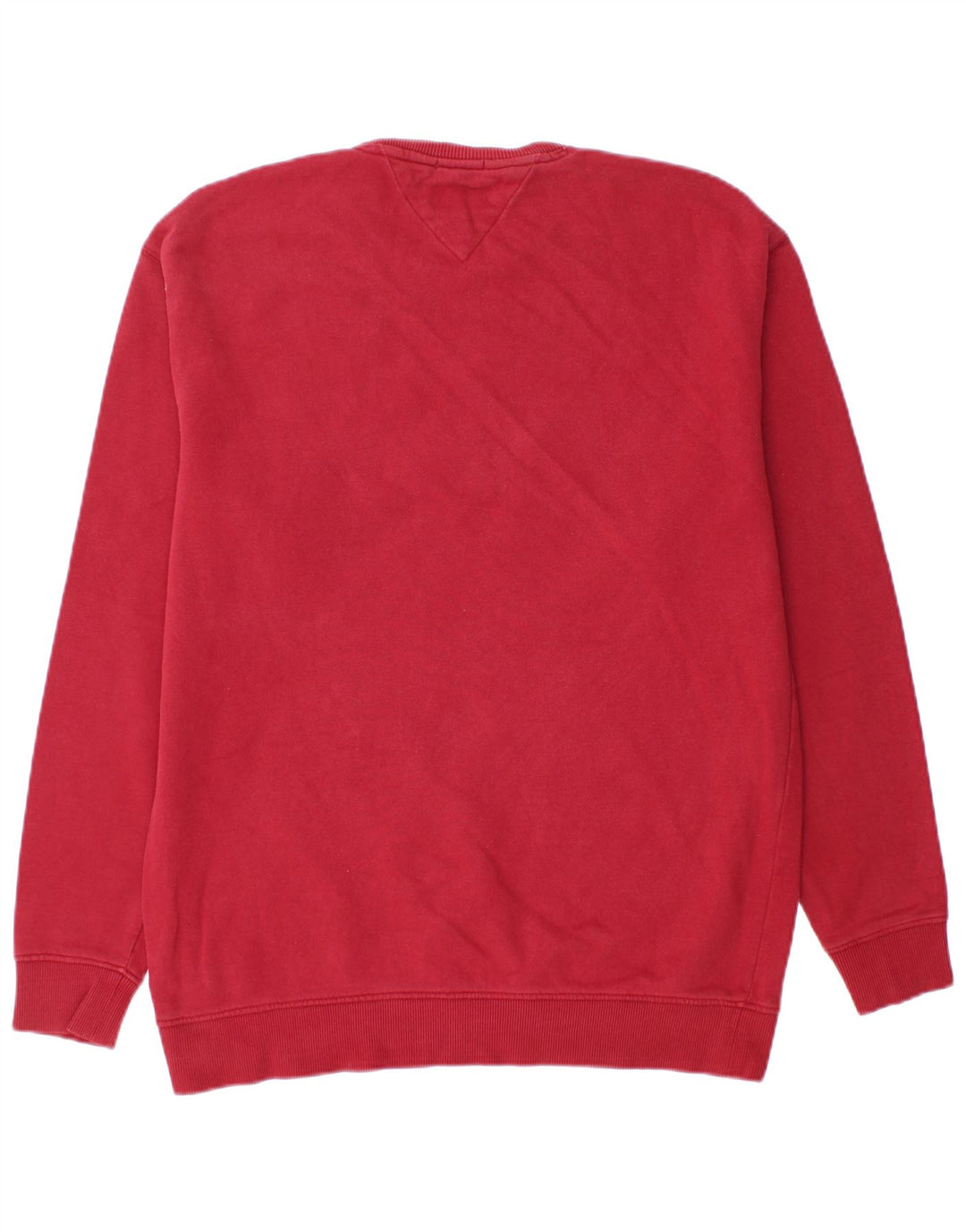 TOMMY HILFIGER Sudadera de corte relajado para hombre Jersey de algodón rojo medio
