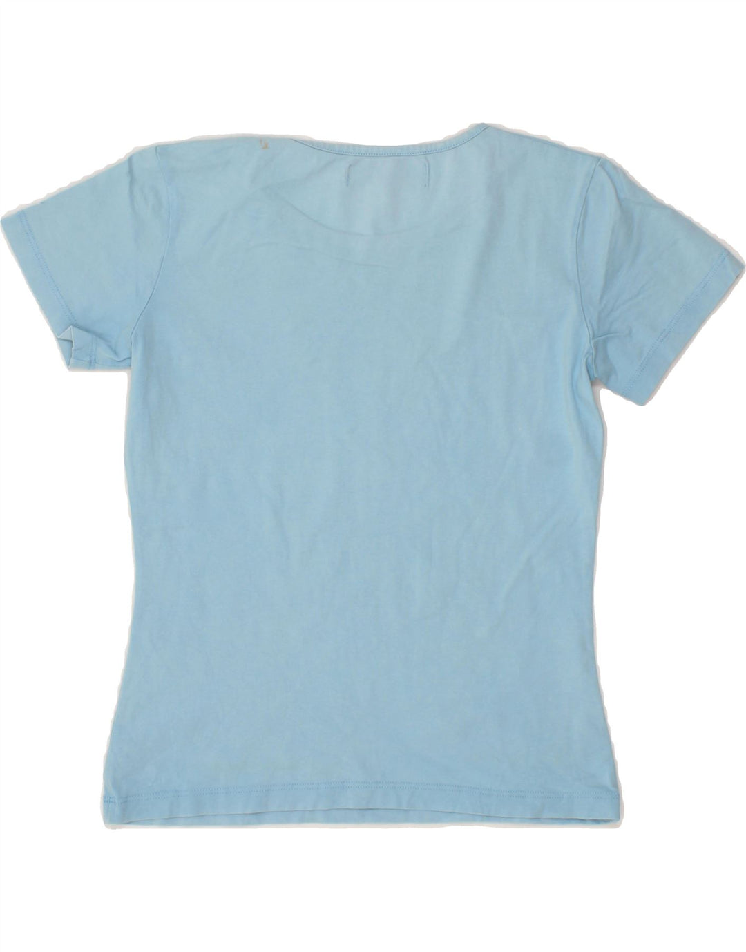 ICEBERG Womens Graphic T-Shirt Top UK 12 Medium Blue Cotton Vintage Iceberg and Second-Hand Iceberg from Messina Hembry 