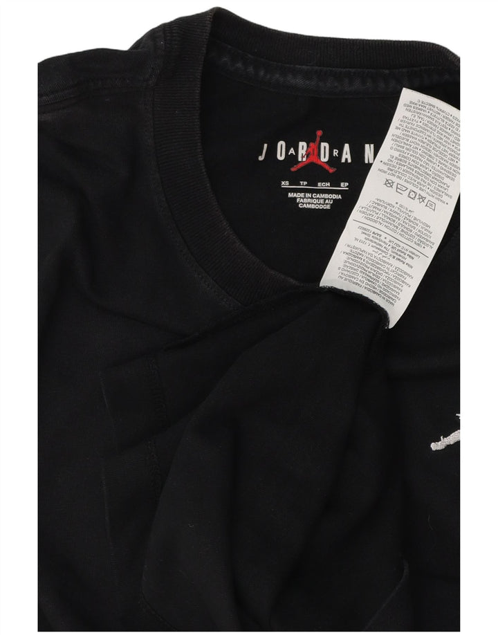 Camiseta Jordan Hombre Top XS Algodón Negro
