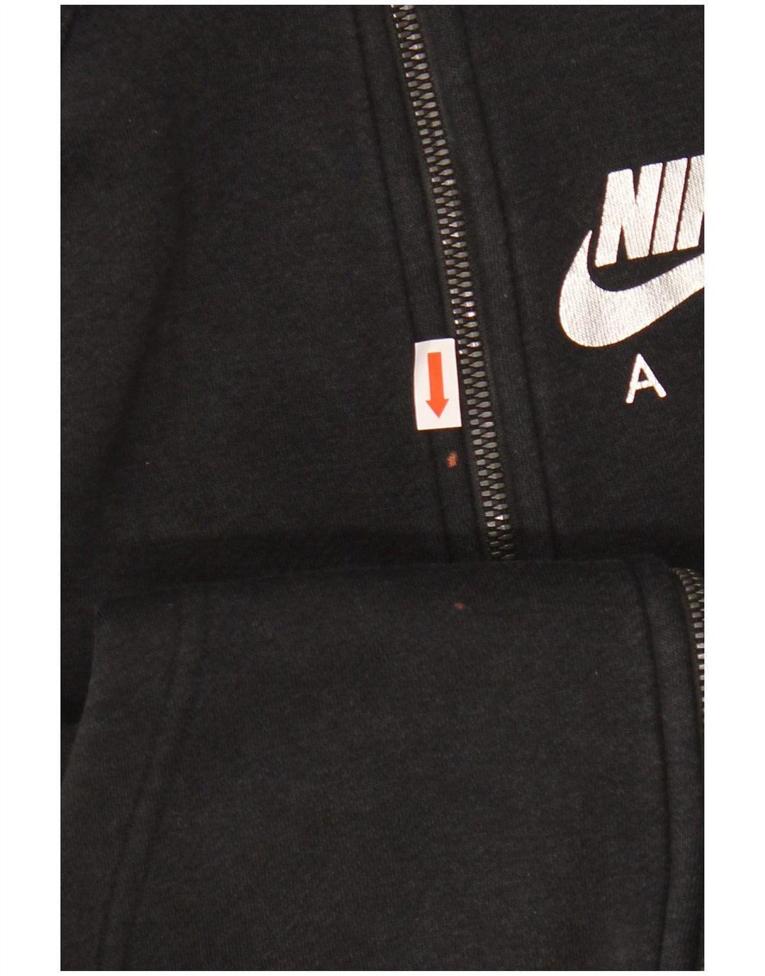 NIKE Sudadera con capucha y cremallera para mujer UK 44 Mediana Negro Colorblock Algodón