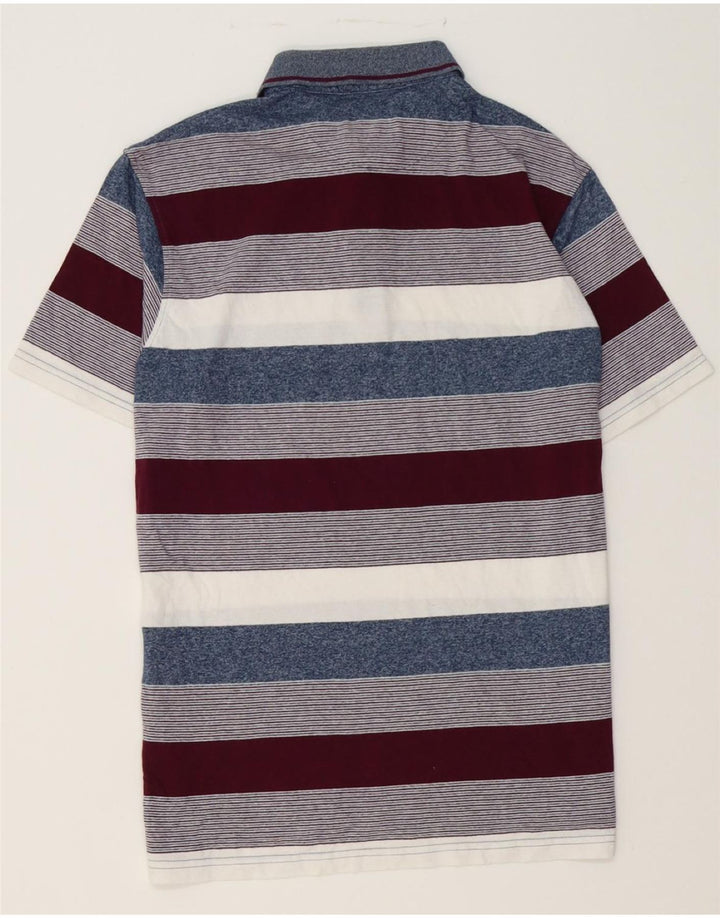 PIERRE CARDIN Mens Regular Fit Polo Shirt Medium Multicoloured Striped Vintage Pierre Cardin and Second-Hand Pierre Cardin from Messina Hembry 