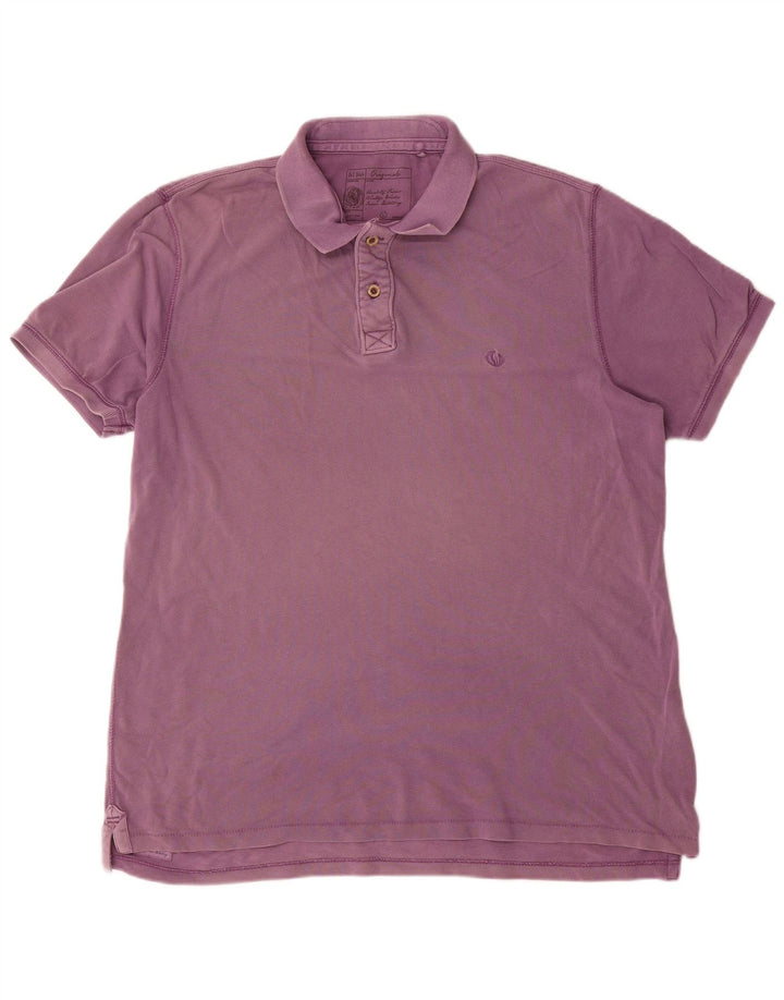 Polo de hombre Fat Face de algodón morado grande