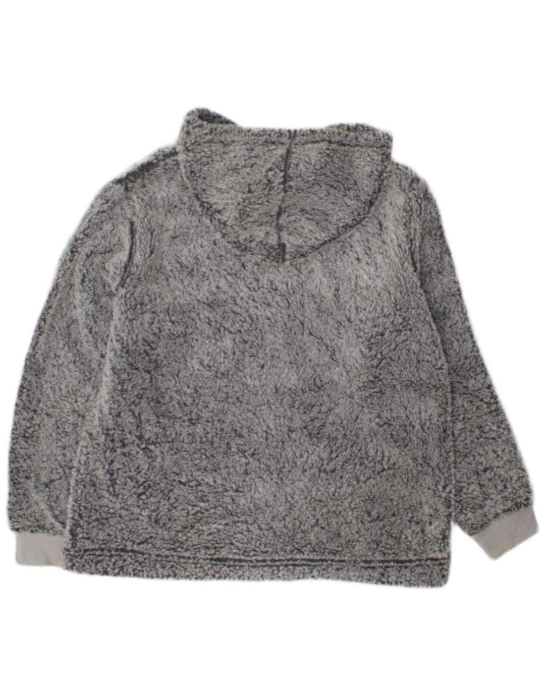 John Lewis Jersey de forro polar con capucha para mujer UK 44 Poliéster gris medio