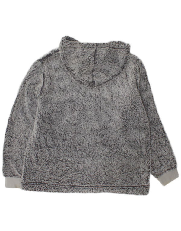 John Lewis Jersey de forro polar con capucha para mujer UK 44 Poliéster gris medio