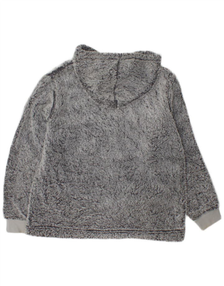 John Lewis Jersey de forro polar con capucha para mujer UK 44 Poliéster gris medio