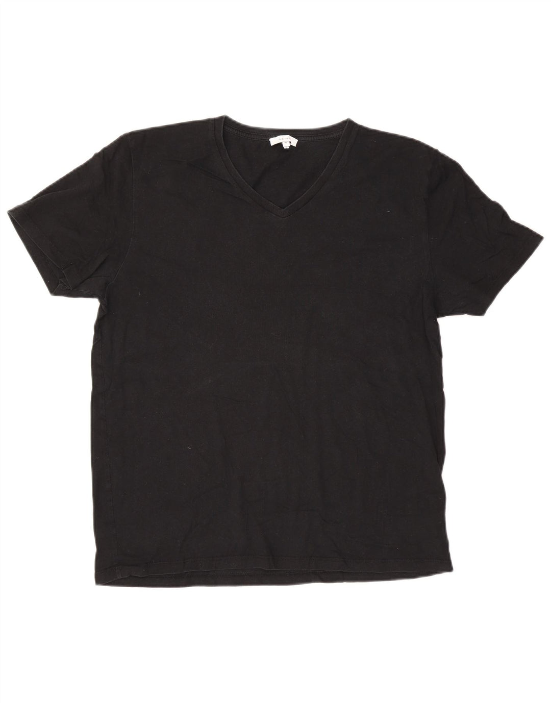 Reiss Camiseta Hombre Top XL Algodón Negro