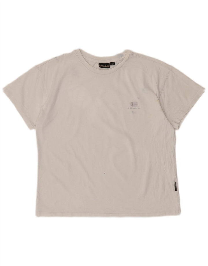 NAPAPIJRI Camiseta para mujer Top UK 44 Medium White