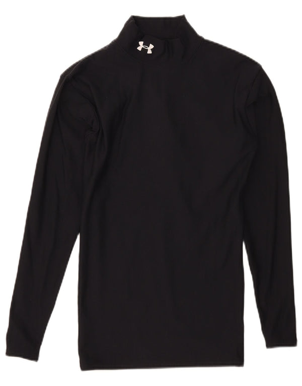 Under Armour Cold Gear Top manga larga para hombre poliéster negro pequeño