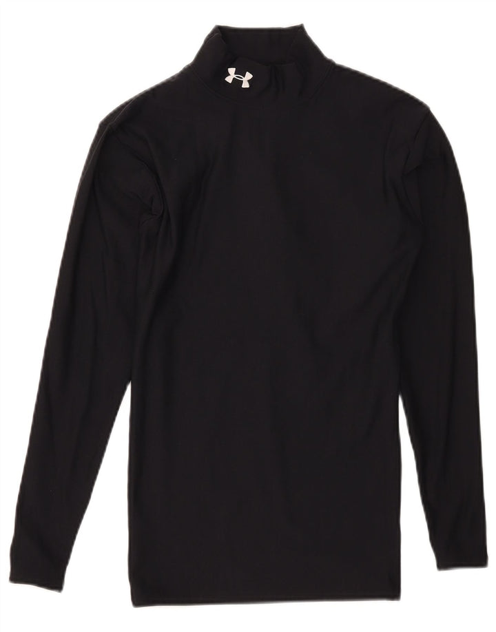 Under Armour Cold Gear Top manga larga para hombre poliéster negro pequeño